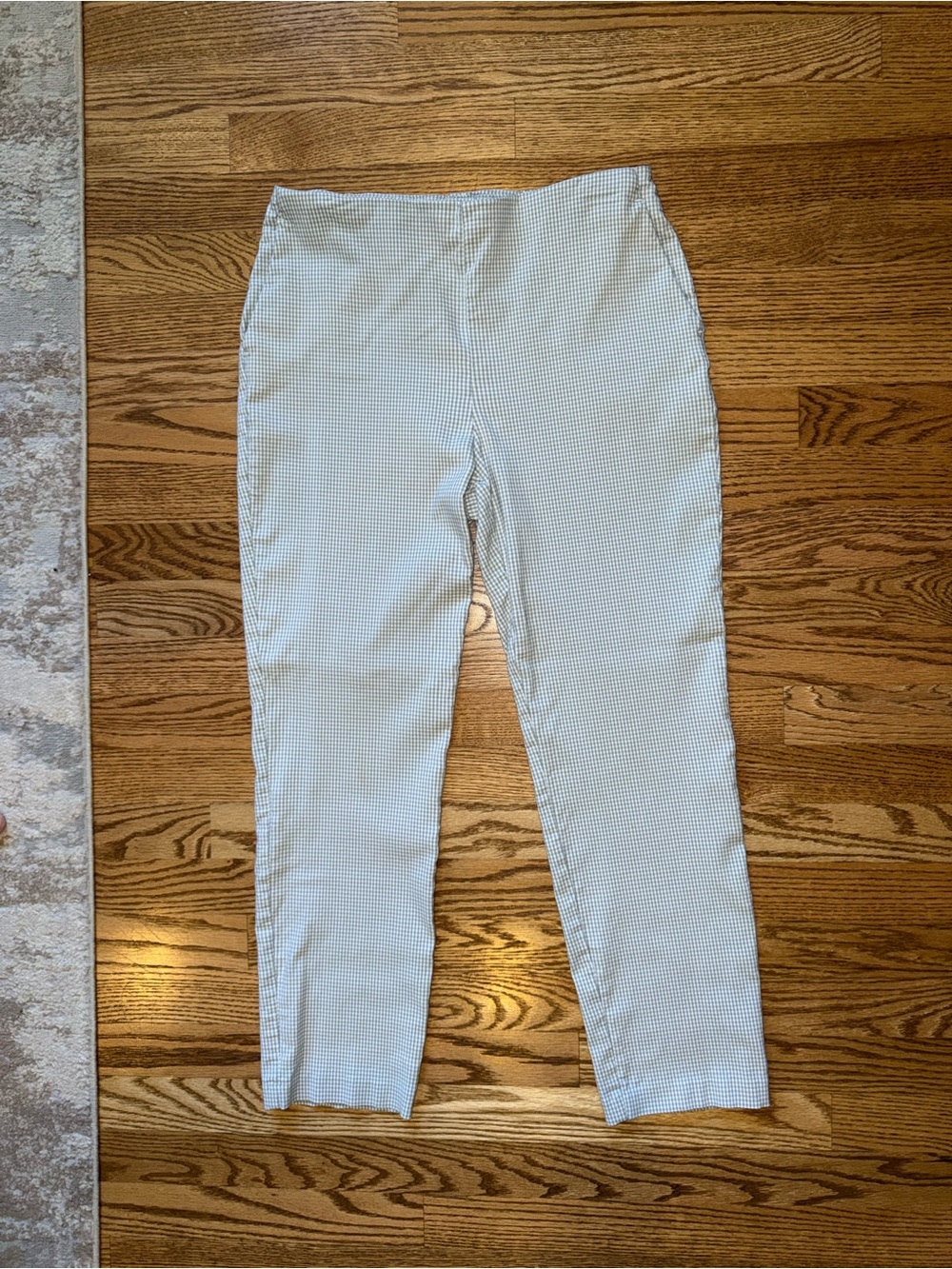 Rachel Zoe Light Blue Gingham Pants